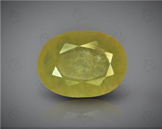 Natural Heated & Treated Yellow Sapphire Certified 4.13 CTS (DIN 86192 )